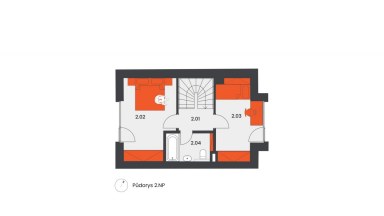 Prodej domu 3+kk, 76 m2 se zahradou 69 m2 a terasou 8 m2. 