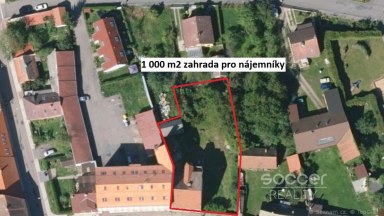 Pronájem pěkného bytu 2+kk 33 m2 + terasa 10 m2 v centru Neveklova, okres Benešov.