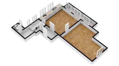 Pronájem krásného bytu 2+KK/B, 50 m2, Praha 4 - Podolí, Pravá