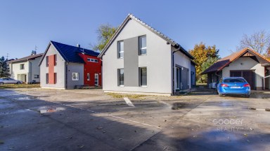 Pronájem nového domu 4kk, 96,5 m2, ul. Šámalova, Horoušany u Prahy.