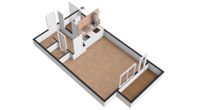 Pronájem krásného bytu 1+kk/B/S, 36 m2, Praha 7 - Holešovice, Tusarova