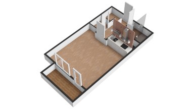 Pronájem krásného bytu 1+kk/B/S, 36 m2, Praha 7 - Holešovice, Tusarova