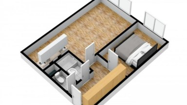 Pronájem bytu 2+KK/S, 51 m2, Praha 4 - Komořany, Za Sídlištěm