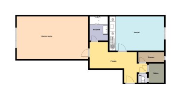 Pronájem hezkého bytu 1+1/B, 58 m2, Praha 8 - Kobylisy, ul. Čimická.