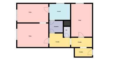 Prodej bytu 3+1 (původně 2+1), 63,7 m² včetně komory + lodžie, Praha 4, Braník, ul. Údolní