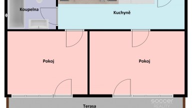 Pronájem bytu 2+1 s velkou terasou – 50 m² + terasa 17 m², Starostrašnická, Praha 10 – Strašnice