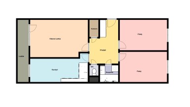 Pronájem bytu 3+1/L/S, 72 m2, Praha 10 - Horní Měcholupy, Milánská