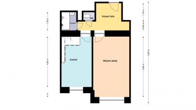 Pronájem bytu 2+kk, 50 m2, Praha 4 - Nusle, K Podjezdu