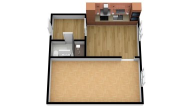 Pronájem bytu 1+1, 44 m2, ulice Křižíkova, Praha 8 – Karlín. 