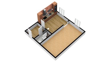 Pronájem bytu 1+1, 44 m2, ulice Křižíkova, Praha 8 – Karlín. 