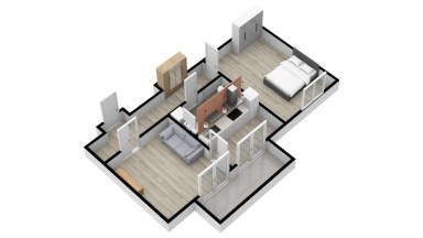 Pronájem krásného bytu 2+1/B, 50 m2, Praha 4 - Braník, Žalmanova.