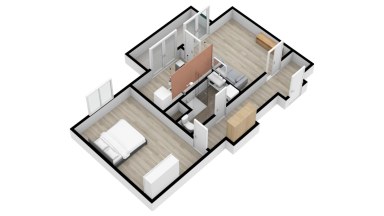Pronájem krásného bytu 2+1/B, 50 m2, Praha 4 - Braník, Žalmanova.