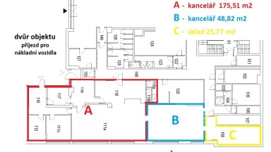 Obchodní prostory 175,51 m2, ulice Sokolovská, Praha 9 - Libeň