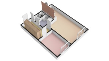 Pronájem hezkého bytu 2+kk/S, 45m2, Praha 5 - Stodůlky, Kurzova