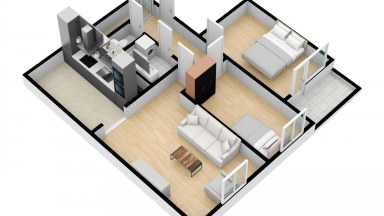 Pronájem hezkého bytu 3+kk/L,S, 70 m2, Praha 4 - Chodov, Jeřábkova