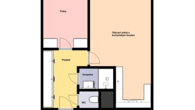 Pronájem bytu 2+kk/S, 44 m2, ul. Pavlíkova, Praha 4 - Kamýk.