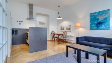 Pronájem bytu 2+kk (52,39 m²), Praha 2 – Vinohrady, ulice Moravská