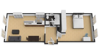 Pronájem bytu 2+kk (52,39 m²), Praha 2 – Vinohrady, ulice Moravská