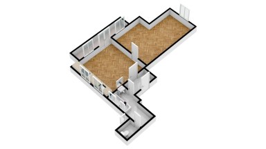Pronájem krásného bytu 2+KK/B, 50 m2, Praha 4 - Podolí, Pravá