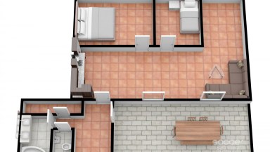 Hezký nadstandardní byt 3+kk, 76 m2, Černošice - Mokropsy.