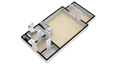 Pronájem bytu 1+kk/B/PS, 34 m2, Praha - Čakovice, ul. Bermanova.