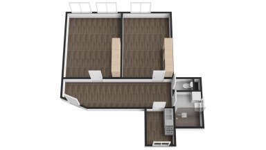 Pronájem bytu 2+1, 55 m2, Liberec, Revoluční