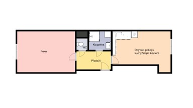 Pronájem bytu 2+kk, 50 m2, Praha 9 - Vysočany, ul. Čerpadlová.