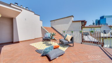 Pronájem bytu 1+kk + terasa (celkem 81,53 m2), Praha 7 - Holešovice, ulice U Uranie