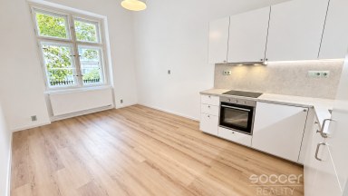 Pronájem světlého, prostorného bytu 2+kk, 54m2 v Praze 3-Nitranská ul.
